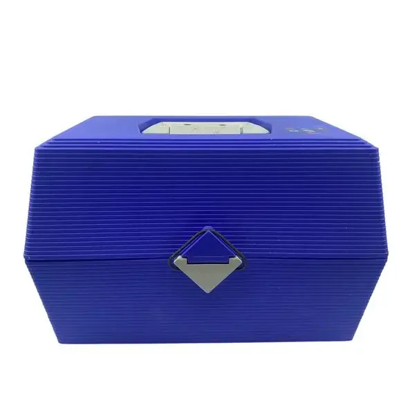 Caboodles Vintage 80s Nail Care Organizer Case - Large Purple W/ White Handle - Picture 2 of 8